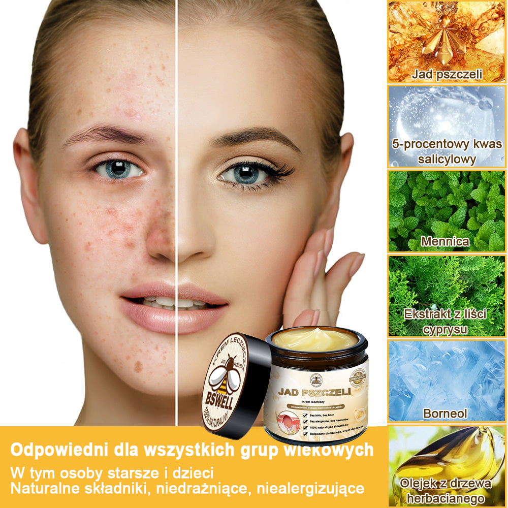 🐝✨𝑩𝑺𝑾𝑬𝑳𝑳® Krem z jadami pszczół 👨⚕️ (Rekomendacja dermatologów) (🔥Ostatni dzień promocji, 80% zniżki)