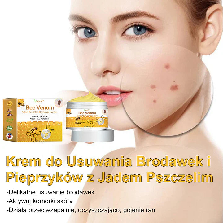 【✨Za pobraniem✨】Vsoxa™ Krem do usuwania brodawek i pieprzyków z jadem pszczelim (👨⚕Zalecenia AAD) 🐝🐝 (🔥Ostatni dzień wyprzedaży 70% taniej)